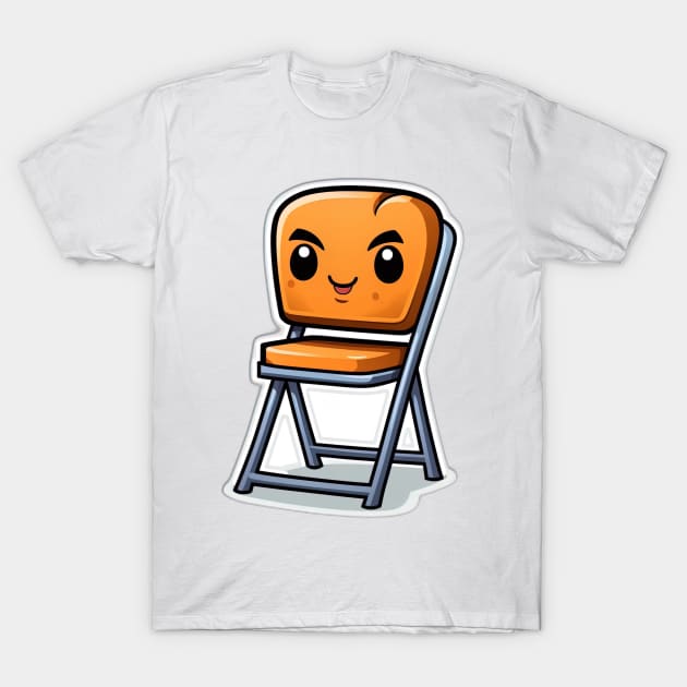 Folding chair design T-Shirt by Maverick Media